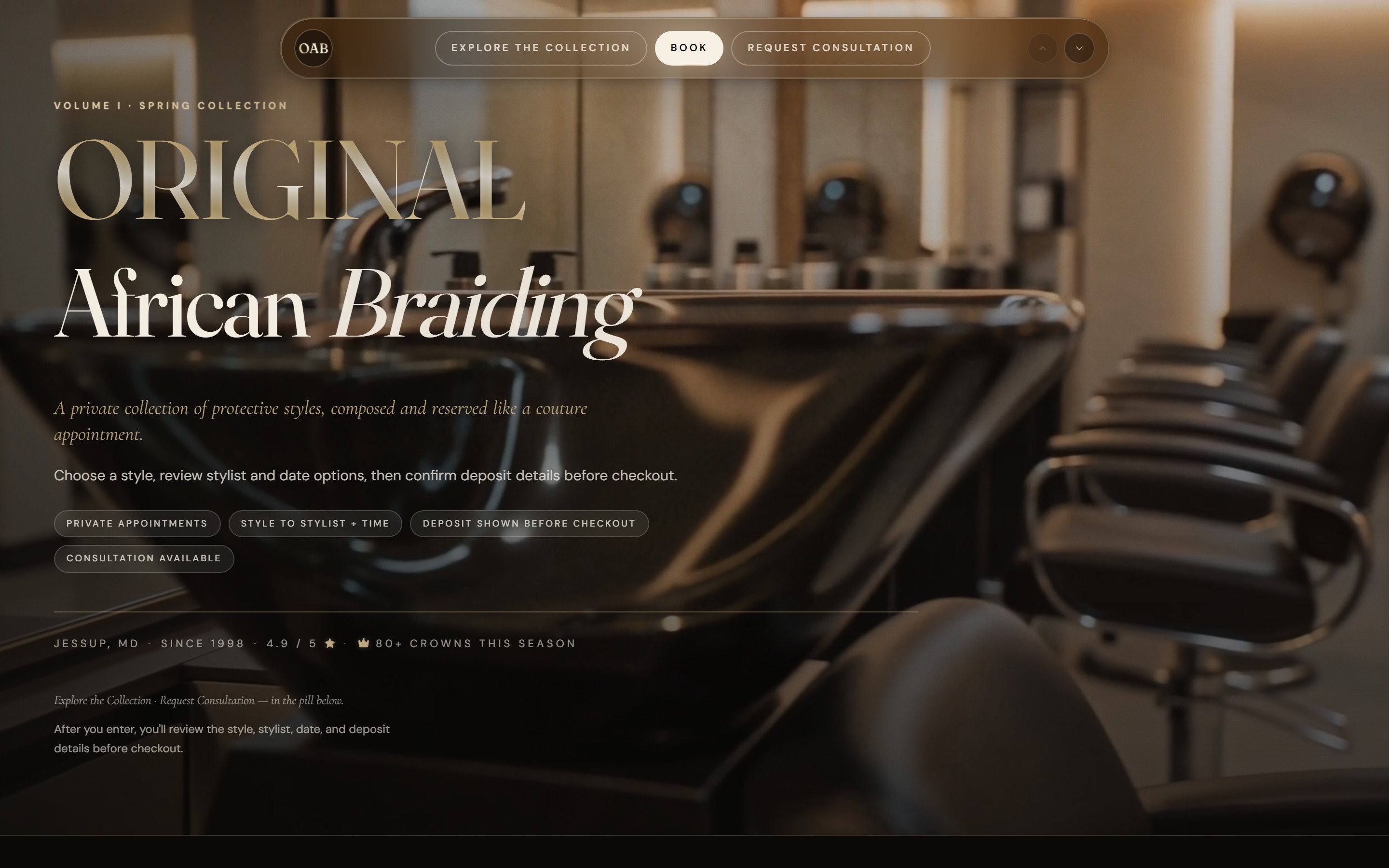 Salon Booking System proof preview